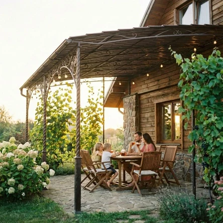 Навесы из металлочерепицы в Москве и Московской области