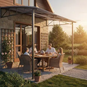 Навесы из профильной трубы в Москве и Московской области